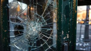 glasschade in Elburg